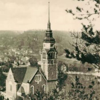 Altes Foto der Kirche in Hainsberg