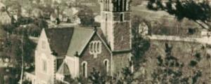 Altes Foto der Kirche in Hainsberg